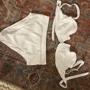 Monday Swimwear ribbed ivory